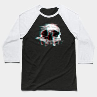 Glitch Skull Baseball T-Shirt